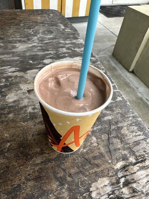 Non dairy chocolate shake  at Amy's Drive Thru  in Corte Madera