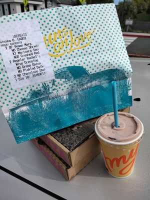 Uber eats has buy one get one free!!!! at Amy's Drive Thru  in Corte Madera