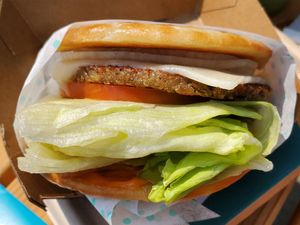 Single gluten free burger at Amy's Drive Thru  in Corte Madera