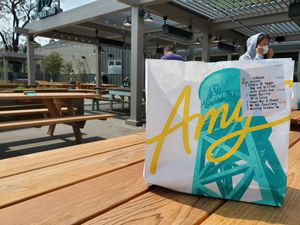 Outdoor patio at Amy's Drive Thru  in Corte Madera