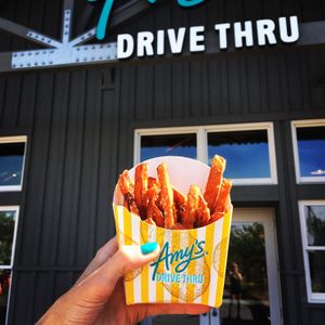 Incredible sweet potato fries at Amy's Drive Thru  in Corte Madera