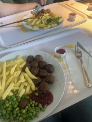vegan meatballs   at IKEA in Loanhead
