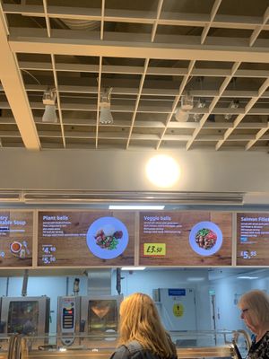 menu  at IKEA in Loanhead