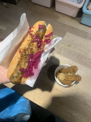 hot dog  at IKEA in Loanhead
