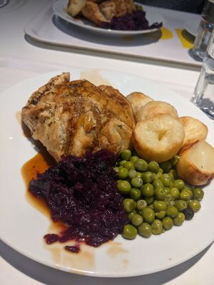 Butternut squash wellington (get without honey parsnips) at IKEA in Loanhead