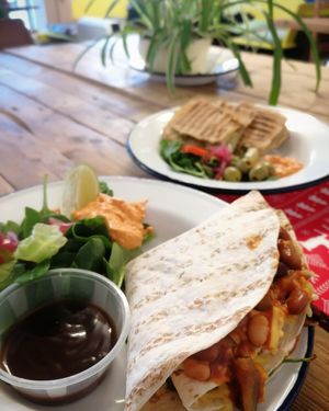 Quesadilla and toastie at Union St at Icarus and Apollo in Sheffield