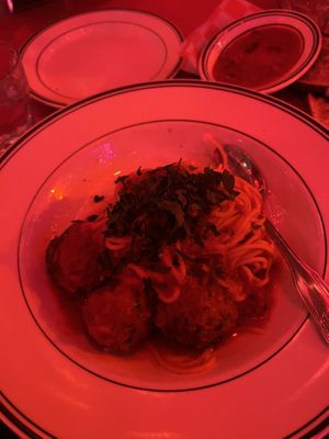 spaghetti and beyond meatballs   at Emmy's Spaghetti Shack in San Francisco
