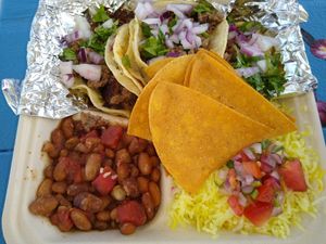 Impossible street tacos platter at Elevate in St Augustine