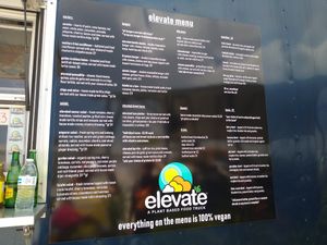 Menu at Elevate in St Augustine