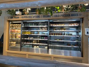 Refrigerated section  at DOH - Evergreen Organics in Doha