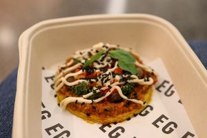 mini pizza at DOH - Evergreen Organics in Doha