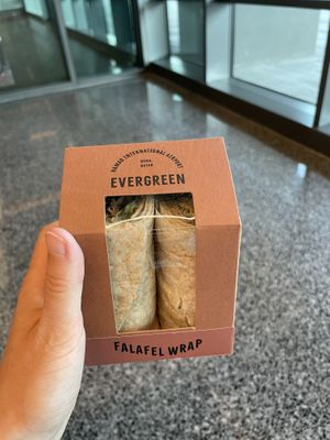 Falafel wrap from Evergreen Organics, DOH  at DOH - Evergreen Organics in Doha