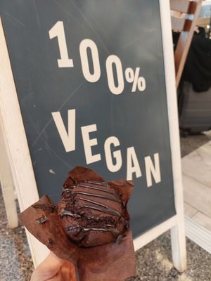 Chocolate Muffin (QAR 22) at DOH - Evergreen Organics in Doha