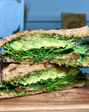 Avocado Pesto Sandwich at Down 2 Earth Plant Based Cuisine in Las Vegas