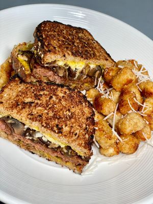 Patty Melt at Down 2 Earth Plant Based Cuisine in Las Vegas