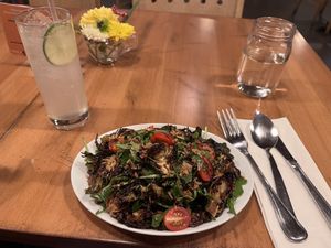 Arugula salad. Sooo good  at Down 2 Earth Plant Based Cuisine in Las Vegas