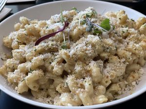 Truffled mac & cheesee  at Down 2 Earth Plant Based Cuisine in Las Vegas