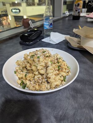 Mac and cheese at Down 2 Earth Plant Based Cuisine in Las Vegas