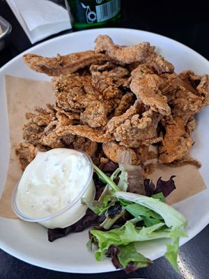 Tempura mushrooms at Down 2 Earth Plant Based Cuisine in Las Vegas