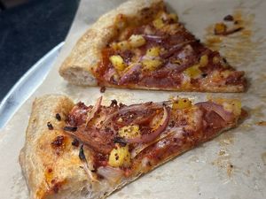 Hawaiian Pizza at Down 2 Earth Plant Based Cuisine in Las Vegas