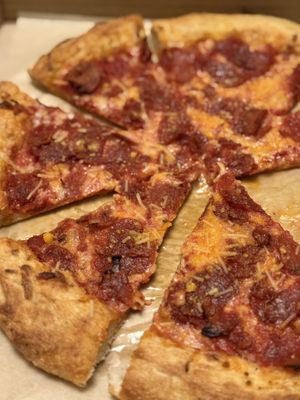 Pepperoni Pizzaa  at Down 2 Earth Plant Based Cuisine in Las Vegas