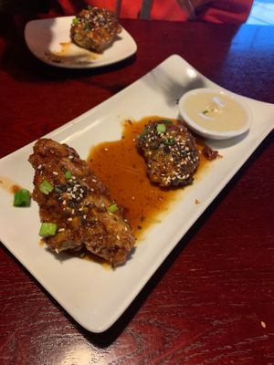 Wings already ate some sorry couldnt wait lol at Sprig and Vine in New Hope