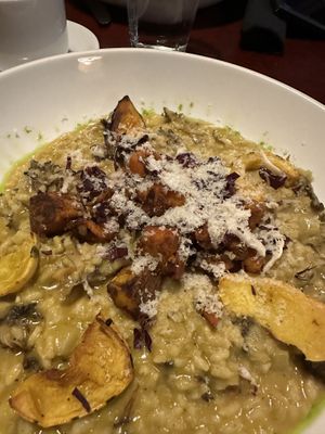 Mushroom risotto   at Sprig and Vine in New Hope