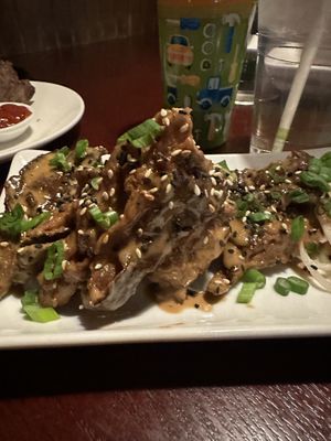Sesame and tamarind glazed seitan  at Sprig and Vine in New Hope