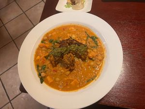 Chickpea, Sweet Potato & Tahini Stew (2023) at Sprig and Vine in New Hope