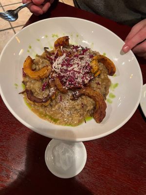 Autumn Squash & Mushroom Risotto (2023) at Sprig and Vine in New Hope