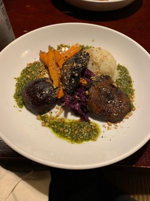 Mushroom entree perfect balance  at Sprig and Vine in New Hope