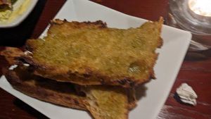 Garlic herb bread at Sprig and Vine in New Hope