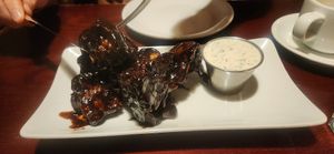 BBQ seitan wings at Sprig and Vine in New Hope