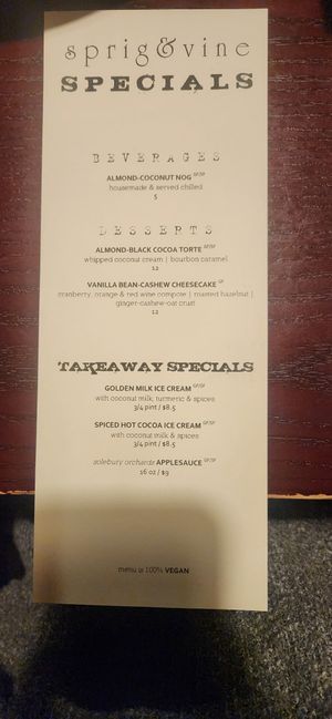  at Sprig and Vine in New Hope