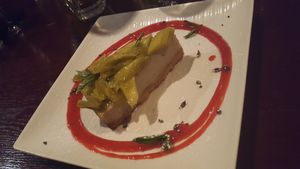 Pear/lime pie at Sprig and Vine in New Hope