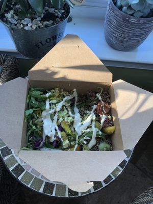 Quinoa salad at Sprig and Vine in New Hope