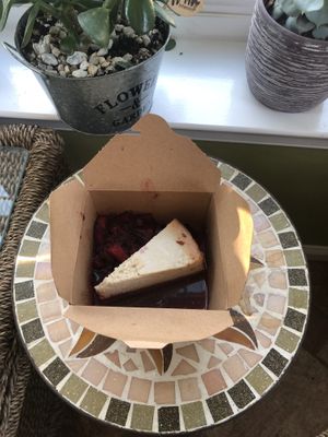 Cashew cheesecake  at Sprig and Vine in New Hope