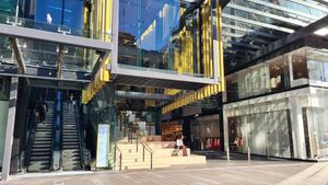 This is the entry of commercial bay up here on the first level is Kokako at Kokako in Auckland