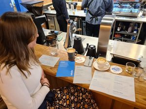 I had a flatwhite for 5NZD i tried the lighter blend Aotea. Becaus was the second coffee of the day didn't want it to strong. My friend had a latte with the stronger mahana blend. at Kokako in Auckland