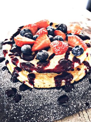 Vegan Berry Pancakes  at Dragons Delight in Amsterdam