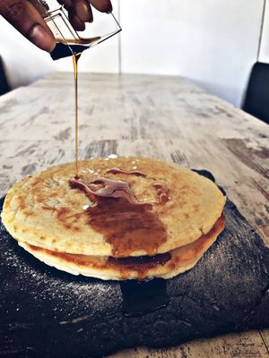 Vegan Simple Pancakes at Dragons Delight in Amsterdam