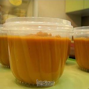 Pumpkin Kaya @ S$4 per container at Tracy Juice Culture - Fortune Centre in Central Singapore