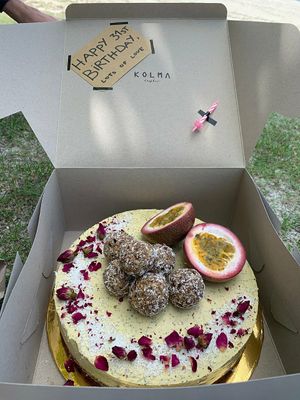 Custom birthday cake 🎂 at Kolma in Langkawi