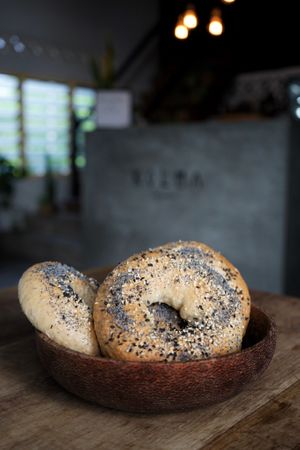 homemade Bagels at Kolma in Langkawi
