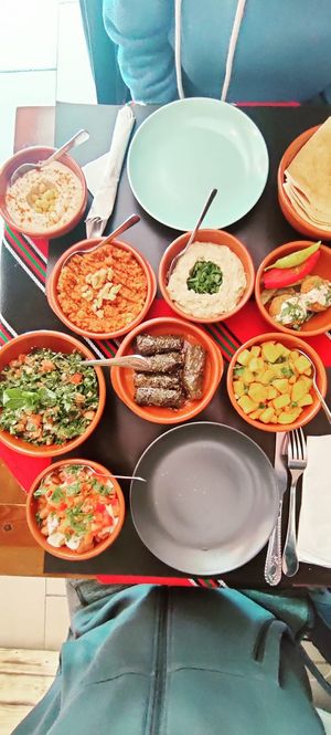 Vegan mezze 2 at East @ West in Brussels