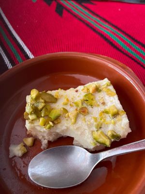 Vegan dessert   at East @ West in Brussels