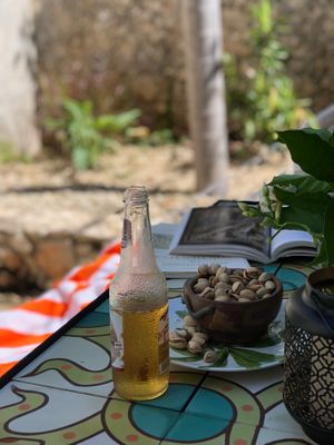 You own private garden with dining table and hammock.... at Casa Kaan in Merida