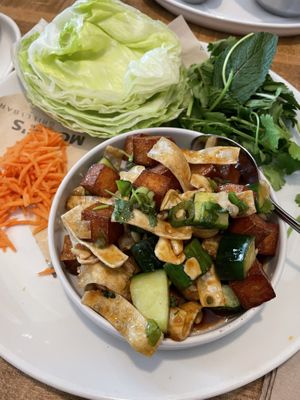 Tofu lettuce wrap  at Moxie's in Moncton