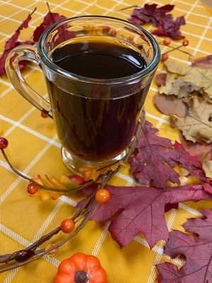 Freshly-ground, pour-over coffee, perfect for pairing with a fall treat! at Col's Kitchen in Concord