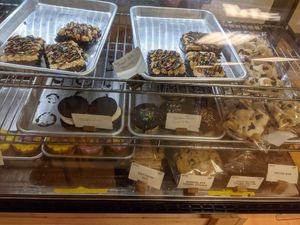 Assorted homemade vegan baked goods at Col's Kitchen in Concord